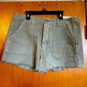 American Eagle Army Green Super Hi-Rise Shorts - size 12